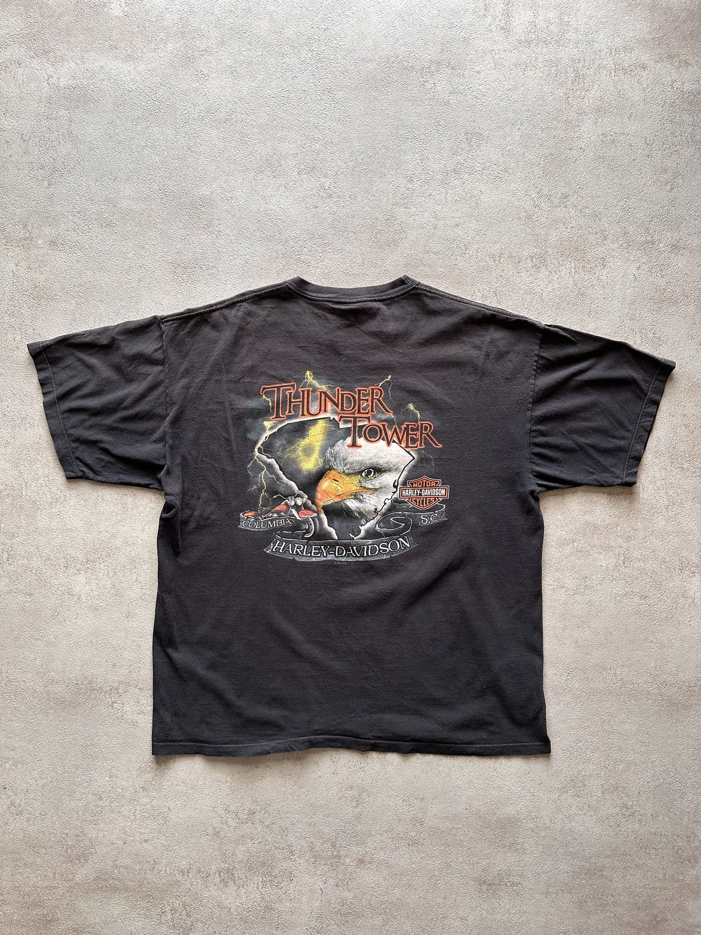 VINTAGE HARLEY DAVIDSON 2010 COLUMBIA T-SHIRT - XLARGE