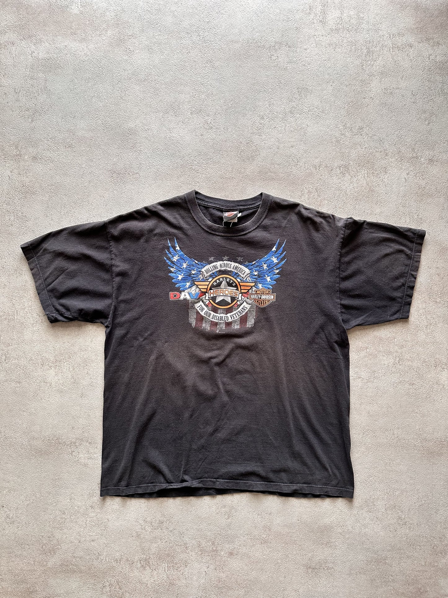 VINTAGE HARLEY DAVIDSON 2010 COLUMBIA T-SHIRT - XLARGE