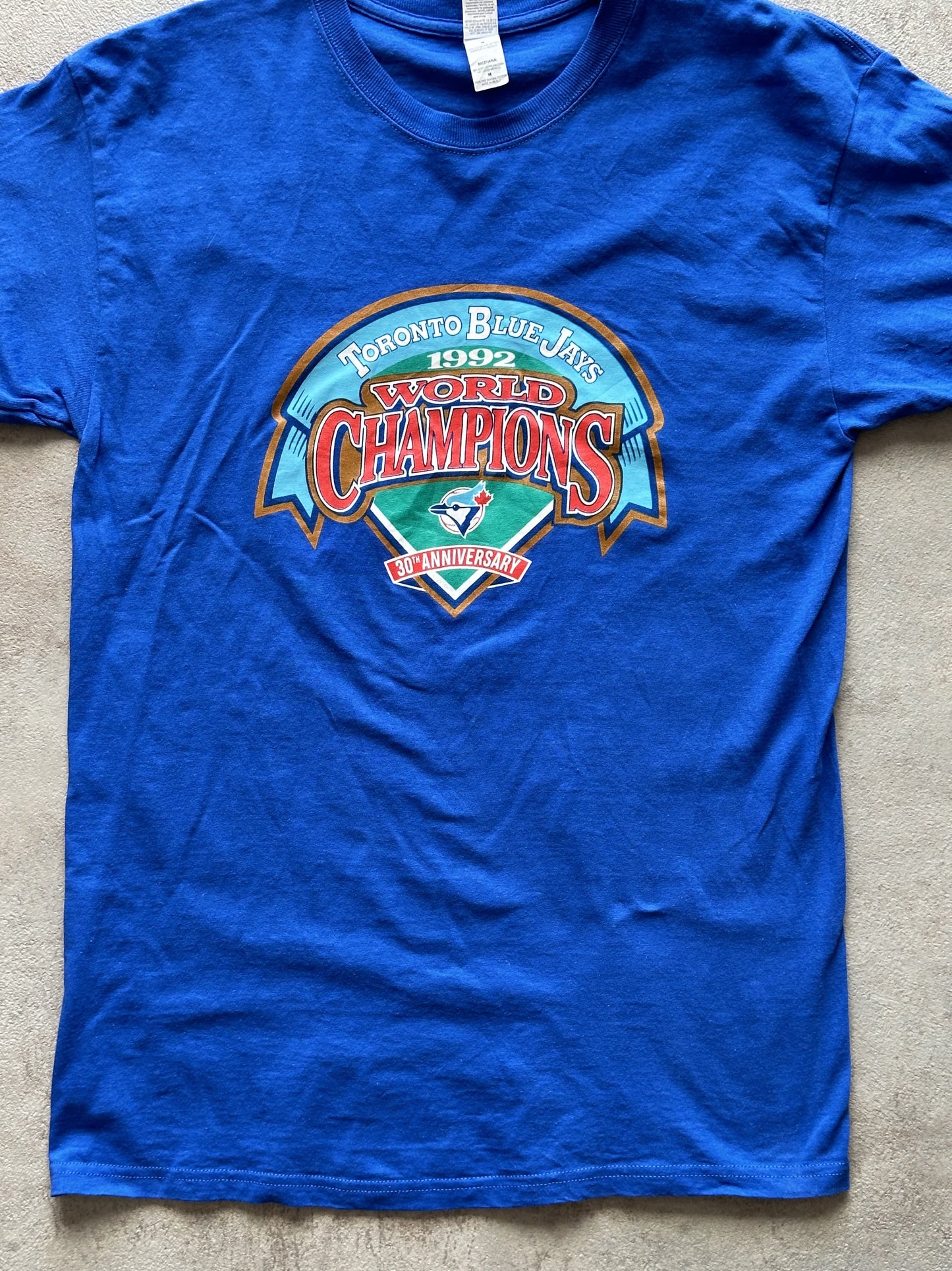 VINTAGE TORONTO BLUE JAYS 1992 T-SHIRT - SMALL