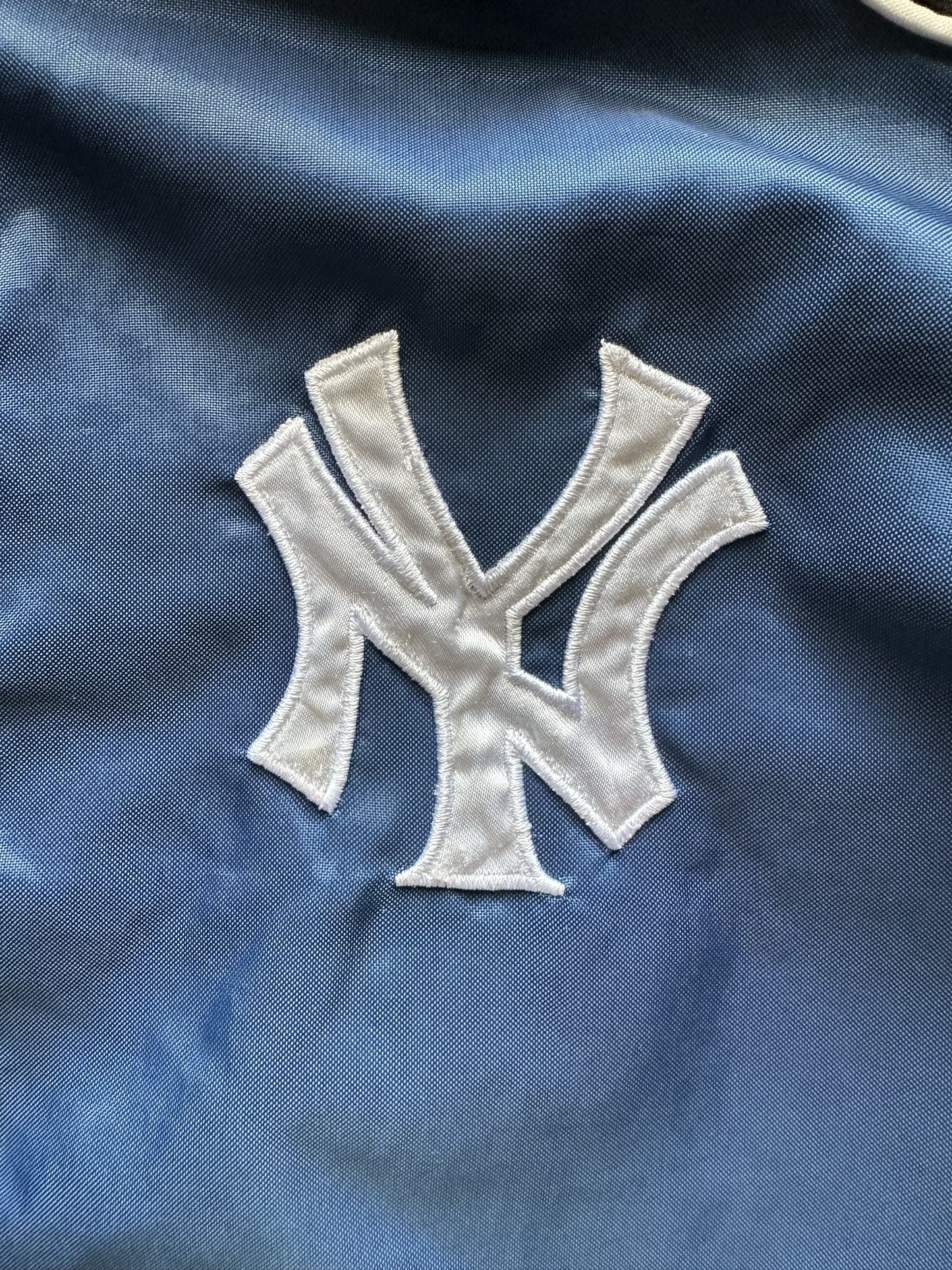 VINTAGE NEW YORK YANKEES WINDBREAKER JACKET - LARGE