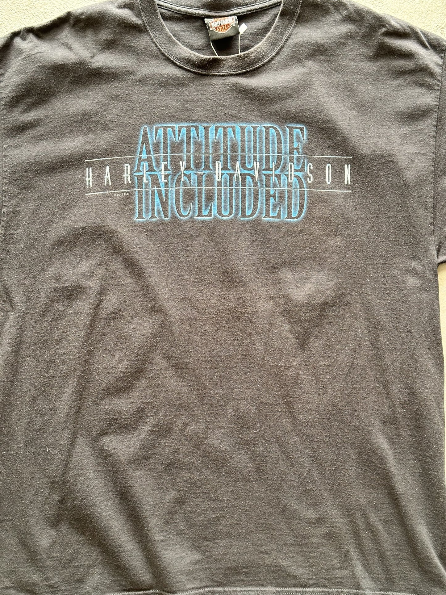 VINTAGE HARLEY DAVIDSON 2012 NORTH CAROLINA T-SHIRT - XLARGE