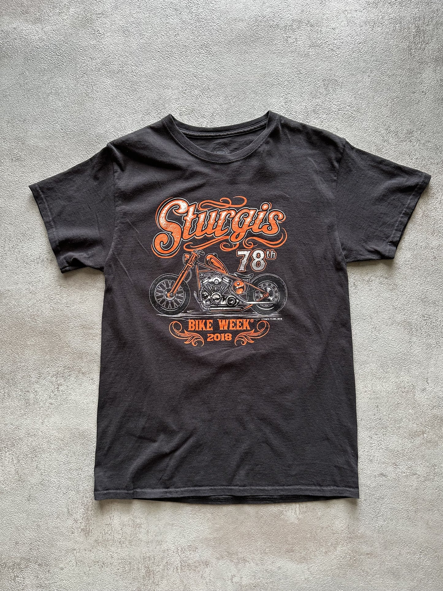 VINTAGE STURGIS BLACK HILLS RALLY 2018 T-SHIRT - XSMALL
