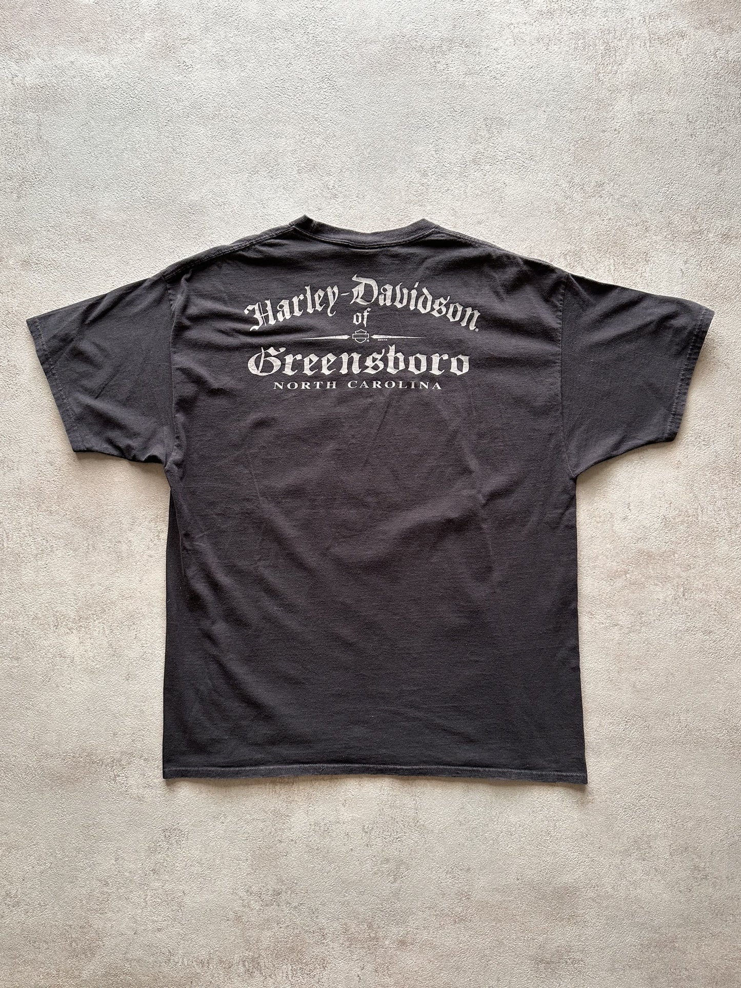 VINTAGE HARLEY DAVIDSON 2012 NORTH CAROLINA T-SHIRT - XLARGE