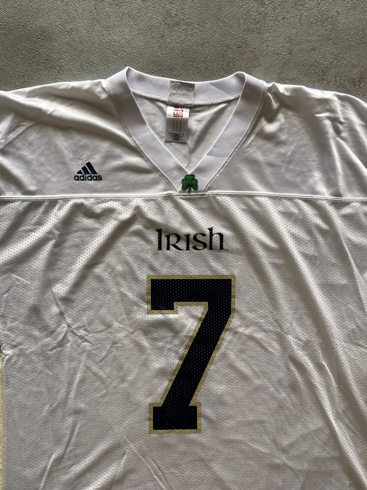 ADIDAS NOTRE DAME FIGHTING IRISH JERSEY - XLARGE