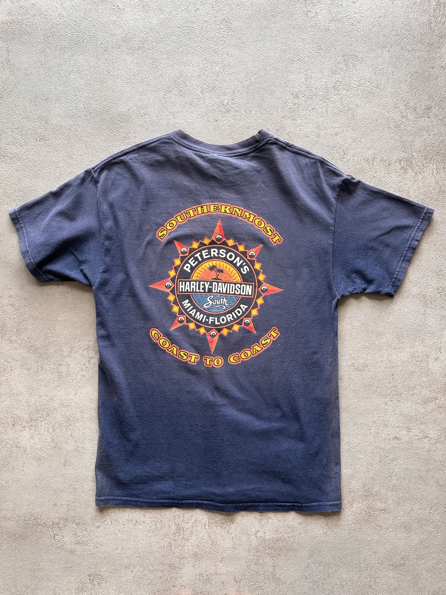 VINTAGE HARLEY DAVIDSON MIAMI FLORIDA T-SHIRT - SMALL