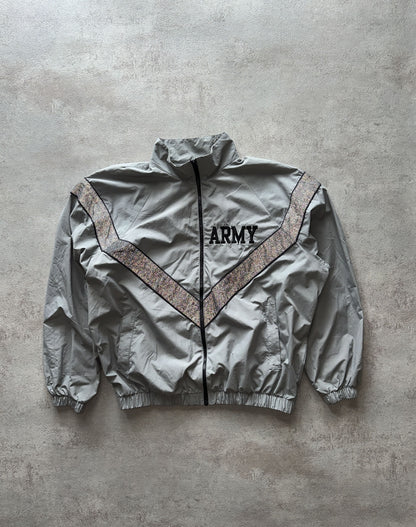 US ARMY IPFU REFLECTIVE TRACK JACKET - LARGE