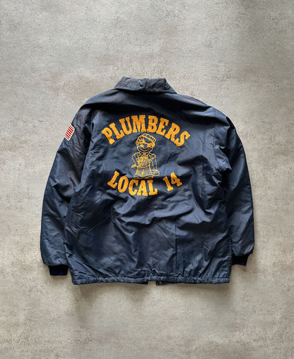 VINTAGE PLUMBERS COACH JACKET - MEDIUM