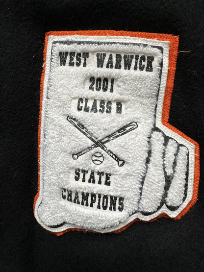 VINTAGE WEST WARWICK WIZARDS BASEBALL VARSITY JACKET - XLARGE