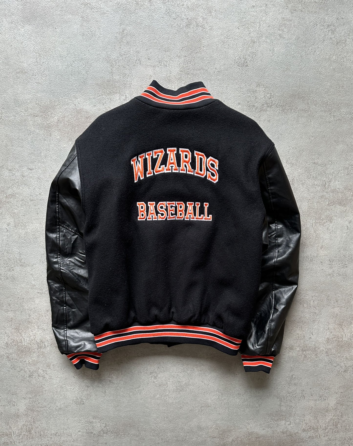VINTAGE WEST WARWICK WIZARDS BASEBALL VARSITY JACKET - XLARGE