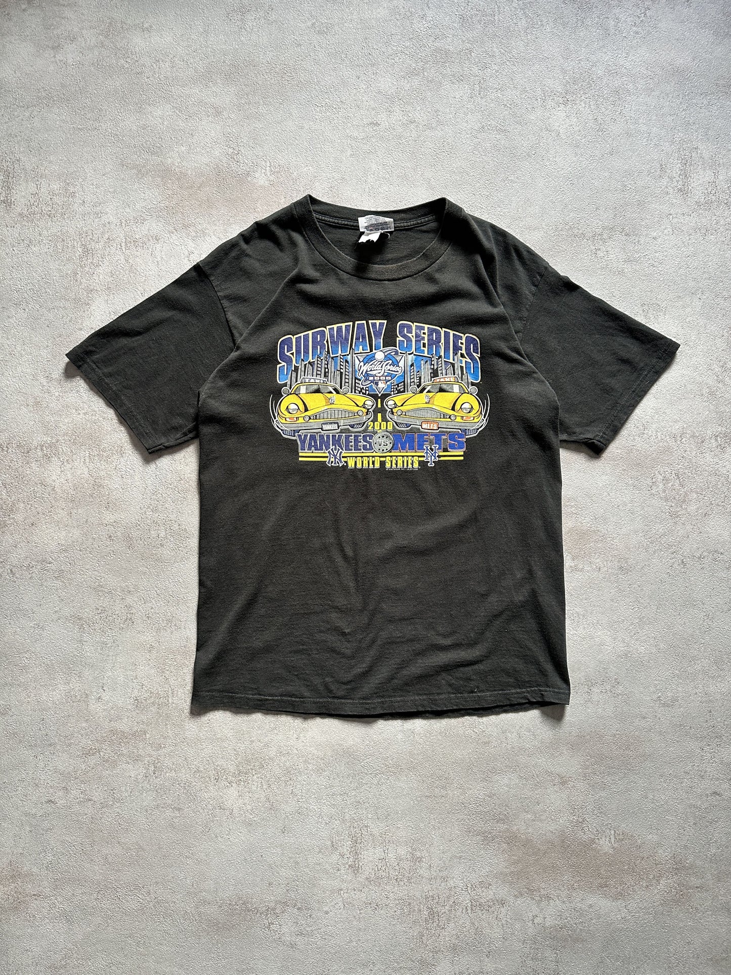 VINTAGE 2000 NEW YORK SUBWAY SERIES T-SHIRT - MEDIUM