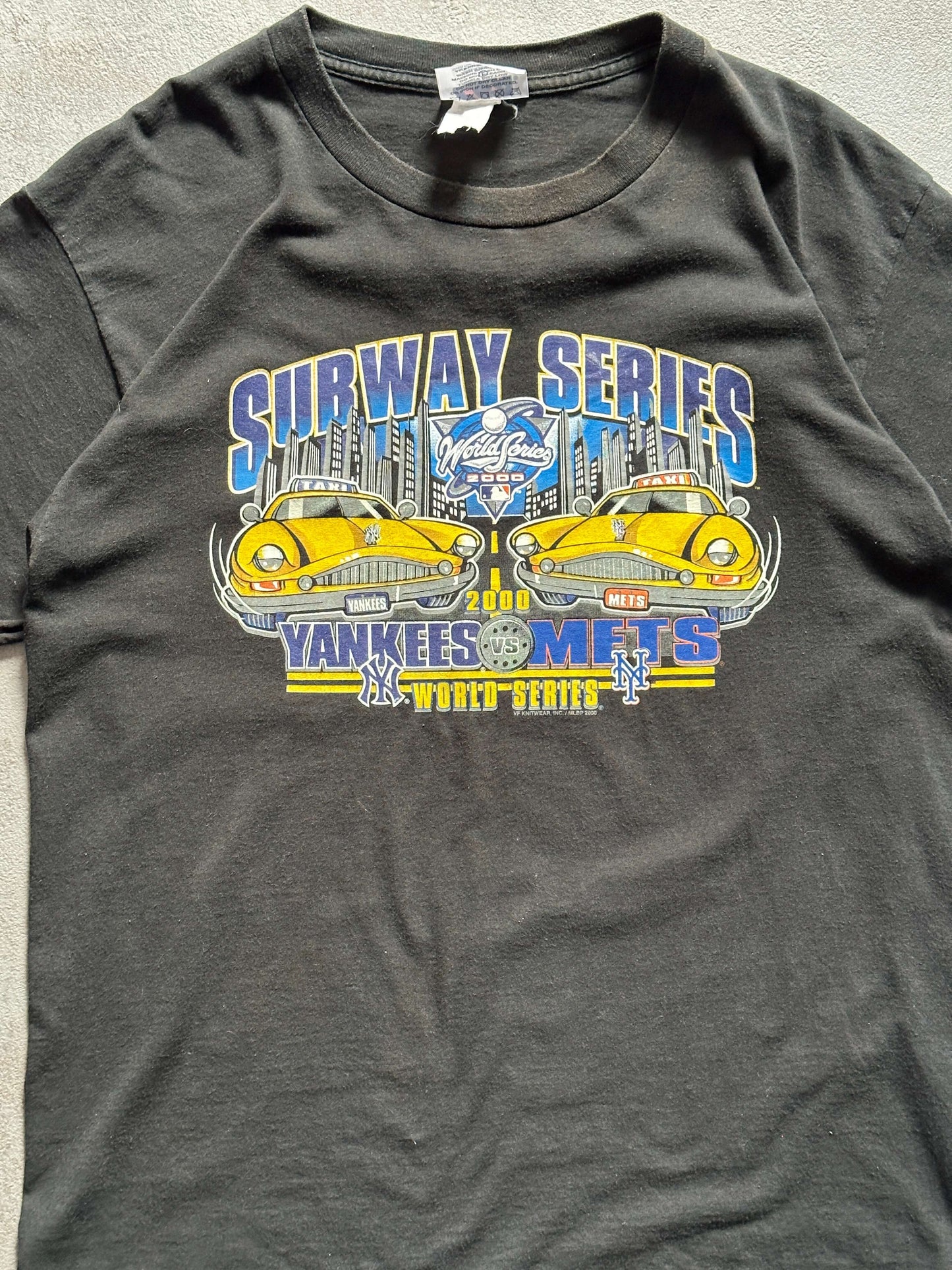 VINTAGE 2000 NEW YORK SUBWAY SERIES T-SHIRT - MEDIUM