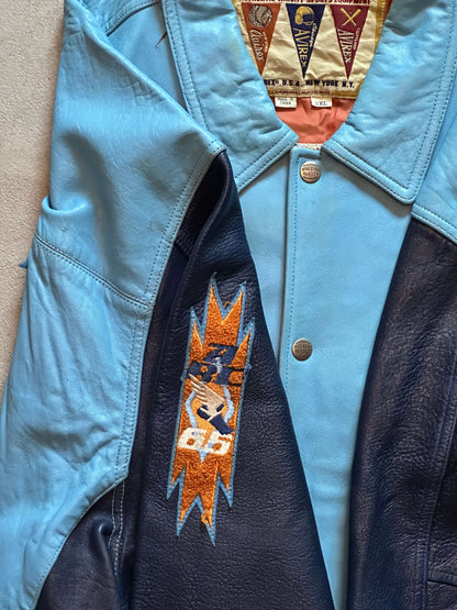 VINTAGE AVIREX LEATHER JACKET - 6XLARGE