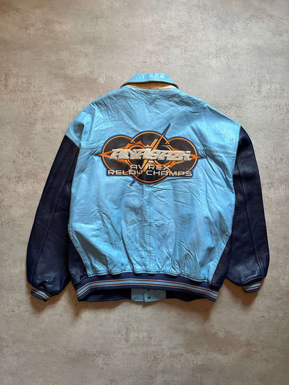 VINTAGE AVIREX LEATHER JACKET - 6XLARGE