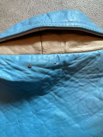 VINTAGE AVIREX LEATHER JACKET - 6XLARGE