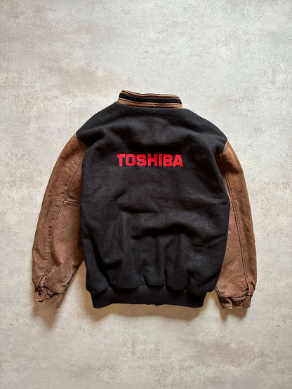 VINTAGE TOSHIBA VARSITY JACKET - XXLARGE