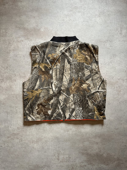 VINTAGE REALTREE CAMO SLEEVELESS JACKET - LARGE