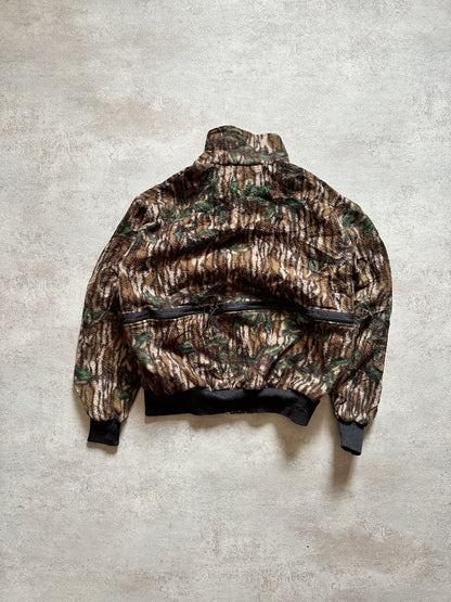 VINTAGE REALTREE CAMO FLEECE JACKET - SMALL